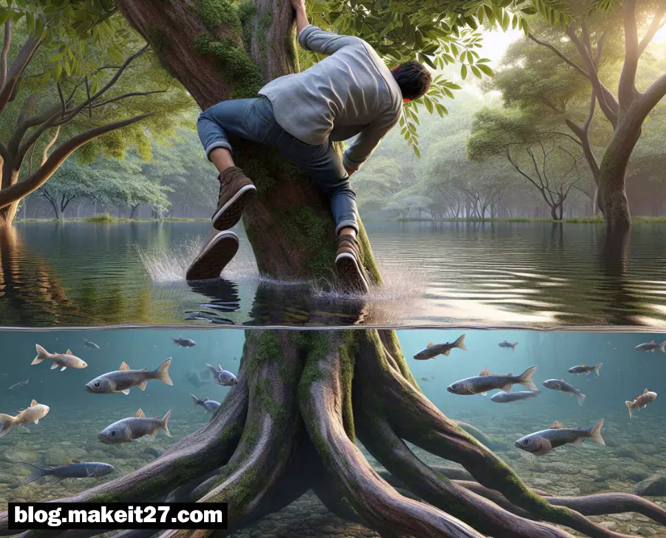 연목구어(緣木求魚)